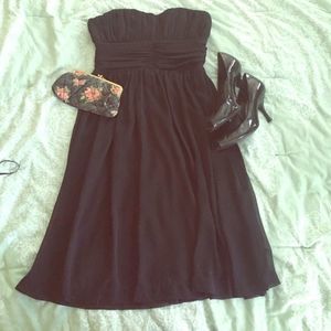 Johnny Martin-Black strapless dress-size 5